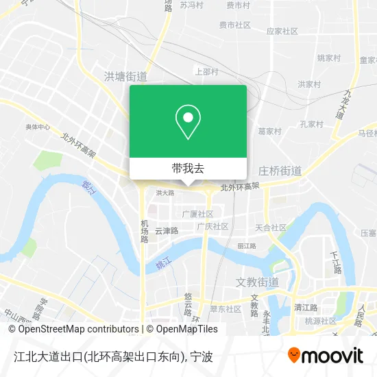 江北大道出口(北环高架出口东向)地图