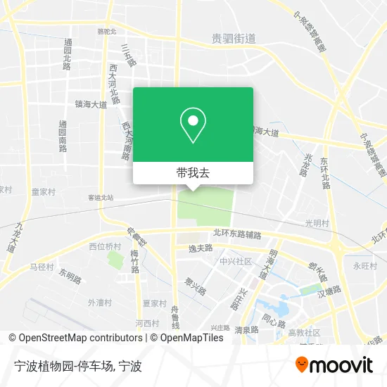 宁波植物园-停车场地图