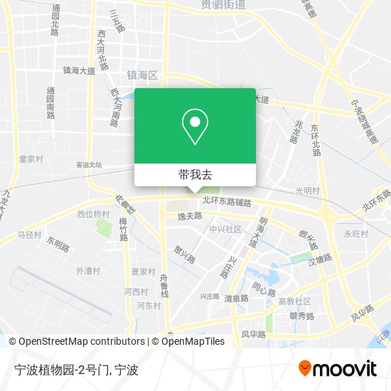 宁波植物园-2号门地图