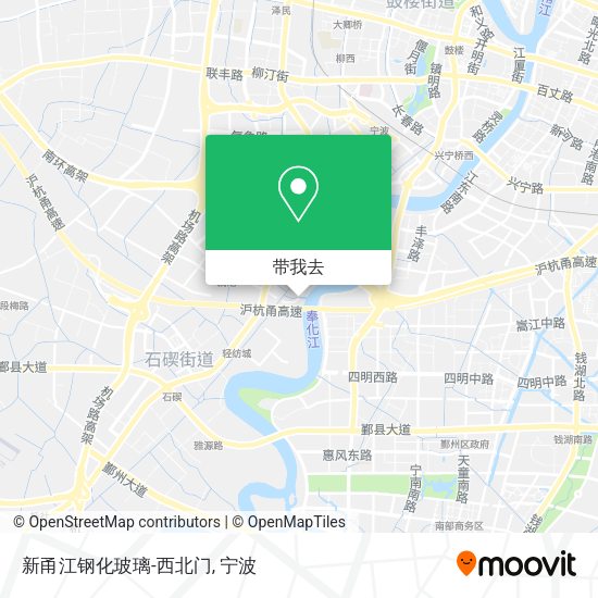 新甬江钢化玻璃-西北门地图