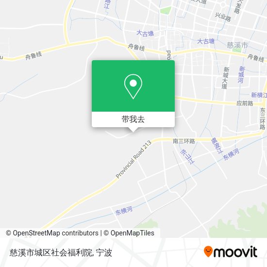 慈溪市城区社会福利院地图