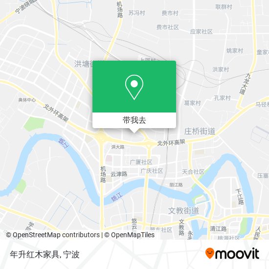 年升红木家具地图