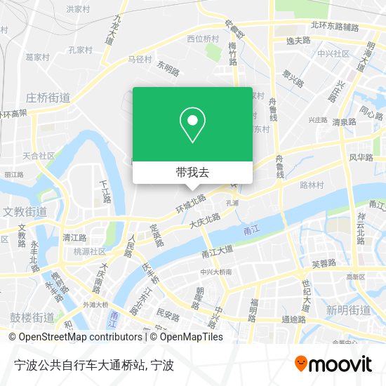 宁波公共自行车大通桥站地图