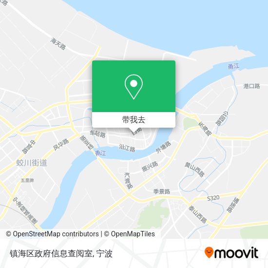 镇海区政府信息查阅室地图