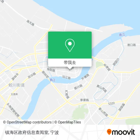 镇海区政府信息查阅室地图