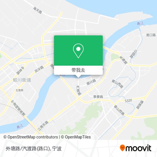 外塘路/汽渡路(路口)地图