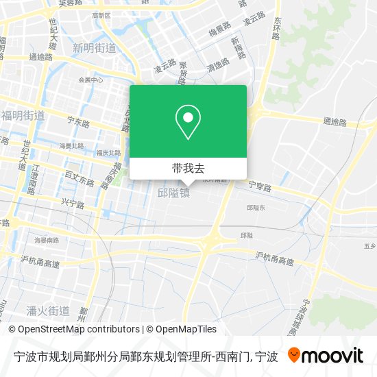 宁波市规划局鄞州分局鄞东规划管理所-西南门地图