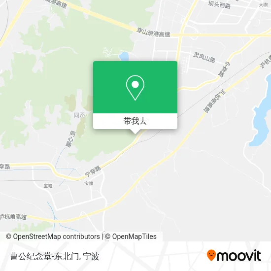 曹公纪念堂-东北门地图