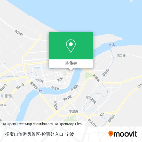 招宝山旅游风景区-检票处入口地图