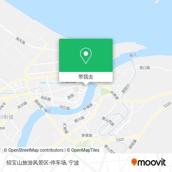招宝山旅游风景区-停车场地图