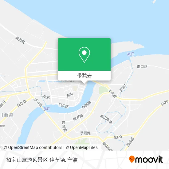 招宝山旅游风景区-停车场地图