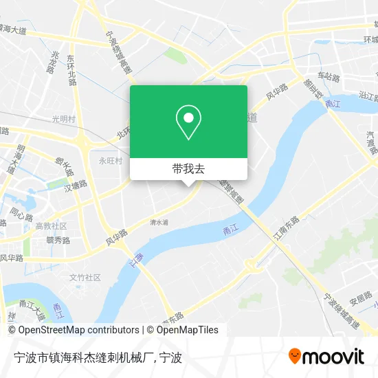 宁波市镇海科杰缝刺机械厂地图
