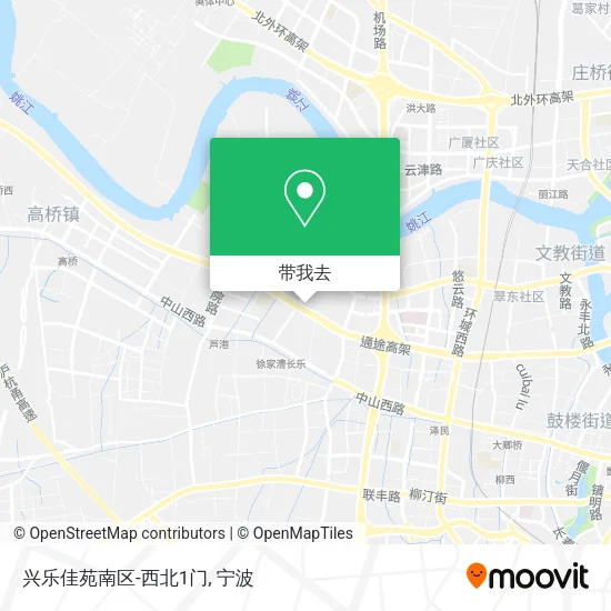 兴乐佳苑南区-西北1门地图