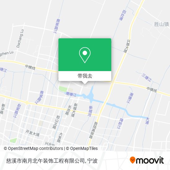 慈溪市南月北午装饰工程有限公司地图