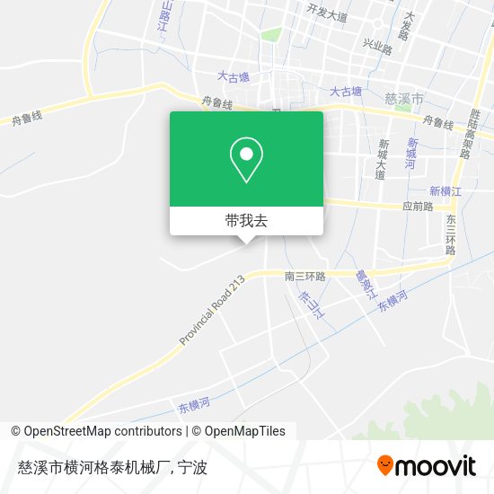 慈溪市横河格泰机械厂地图