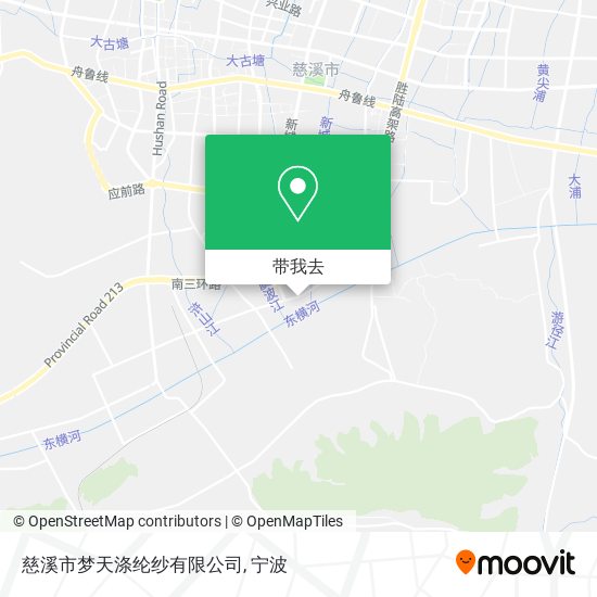 慈溪市梦天涤纶纱有限公司地图