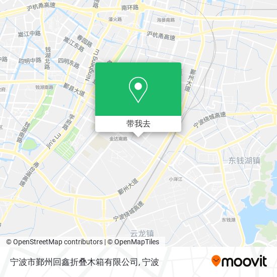 宁波市鄞州回鑫折叠木箱有限公司地图