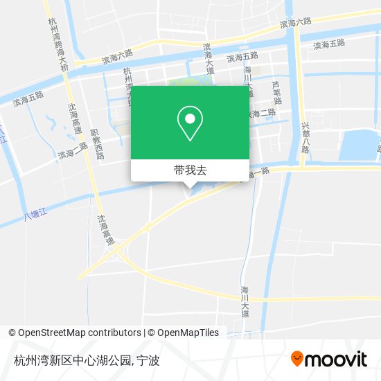 杭州湾新区中心湖公园地图