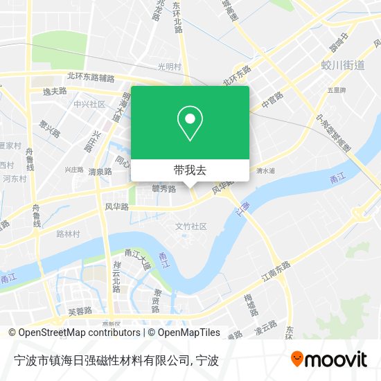 宁波市镇海日强磁性材料有限公司地图