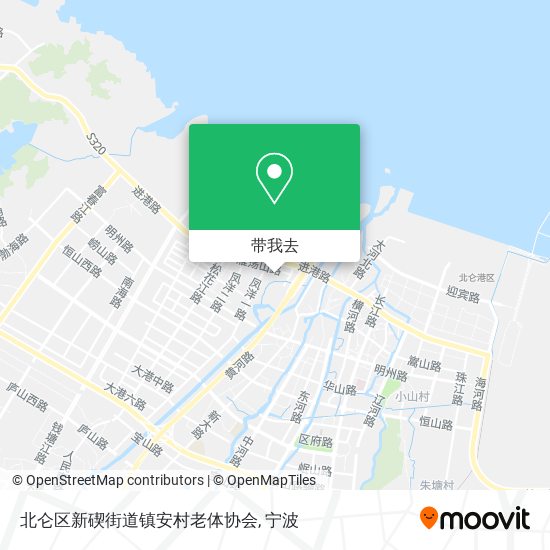 北仑区新碶街道镇安村老体协会地图