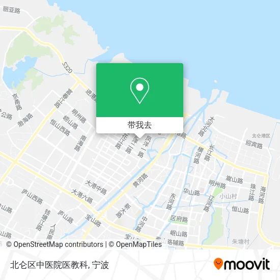 北仑区中医院医教科地图