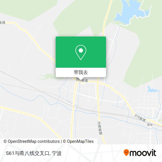 S61与甬八线交叉口地图