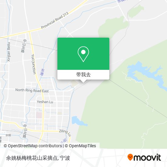 余姚杨梅桃花山采摘点地图