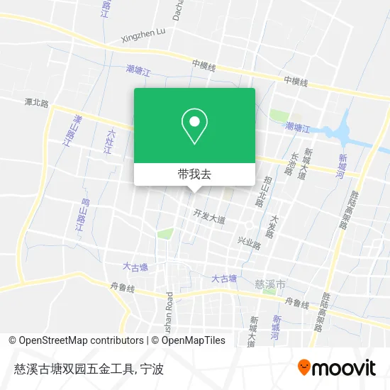 慈溪古塘双园五金工具地图