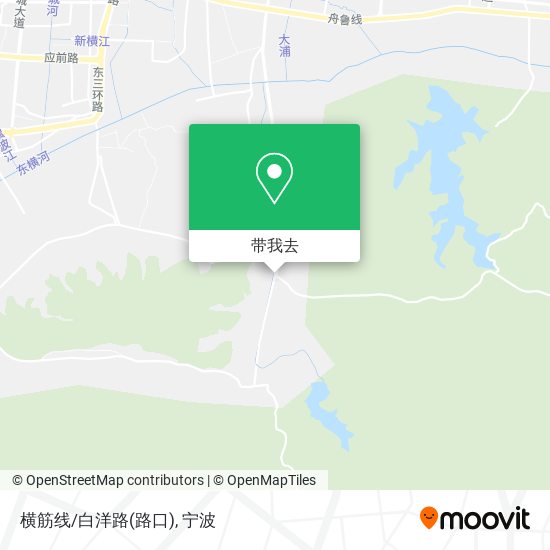 横筋线/白洋路(路口)地图