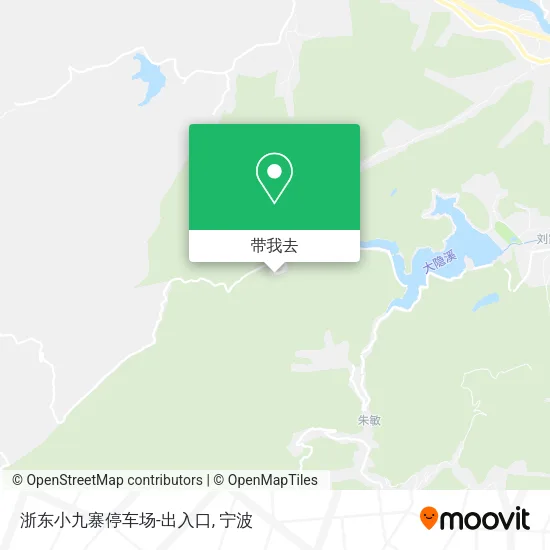 浙东小九寨停车场-出入口地图
