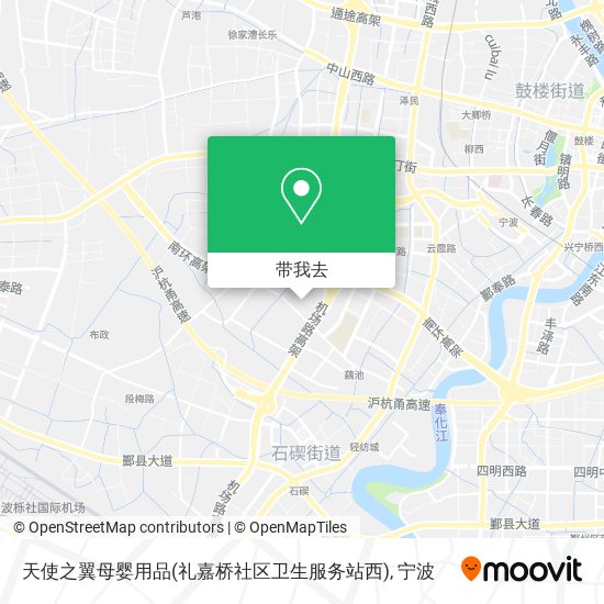 天使之翼母婴用品(礼嘉桥社区卫生服务站西)地图