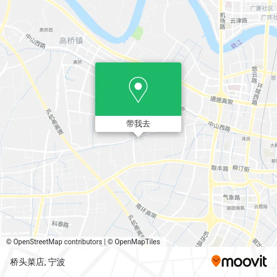 桥头菜店地图