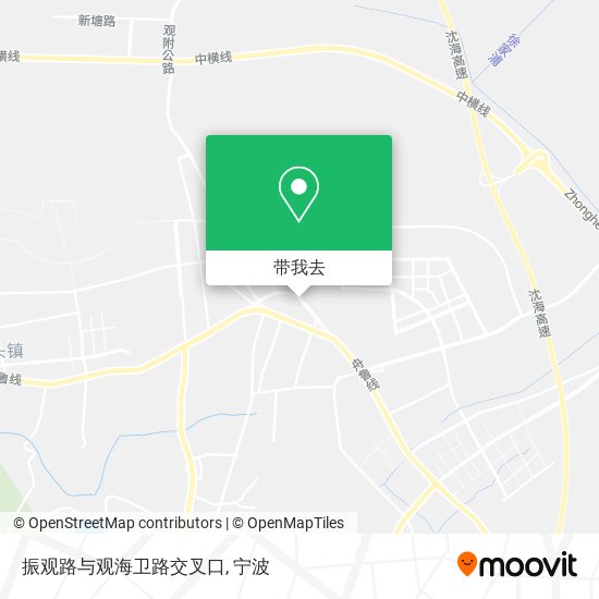 振观路与观海卫路交叉口地图