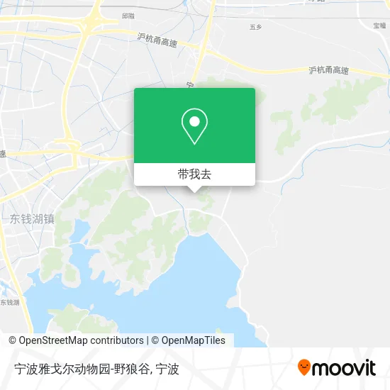 宁波雅戈尔动物园-野狼谷地图