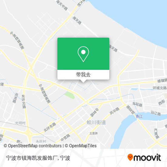 宁波市镇海凯发服饰厂地图