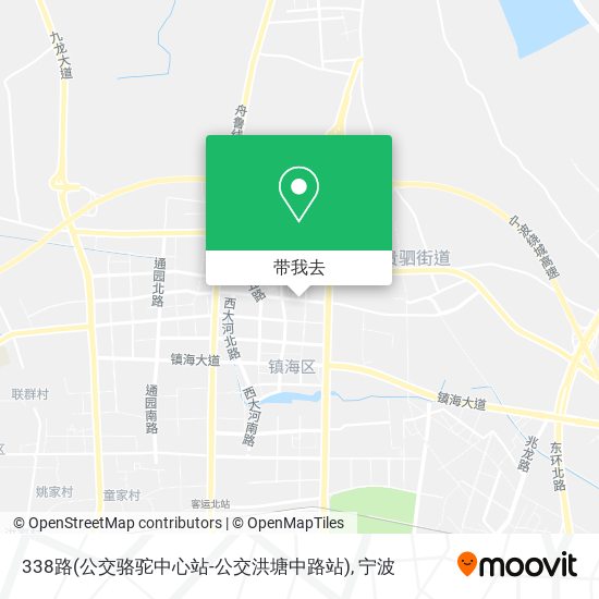 338路(公交骆驼中心站-公交洪塘中路站)地图