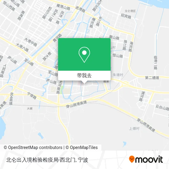 北仑出入境检验检疫局-西北门地图