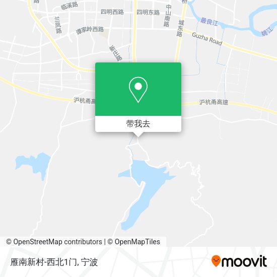雁南新村-西北1门地图