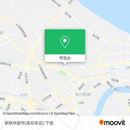 新联华超市(庙后张店)地图