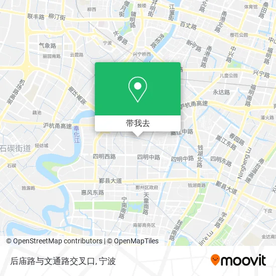 后庙路与文通路交叉口地图