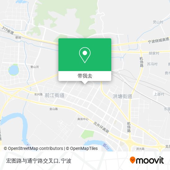 宏图路与通宁路交叉口地图