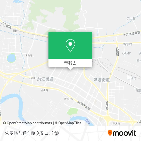 宏图路与通宁路交叉口地图