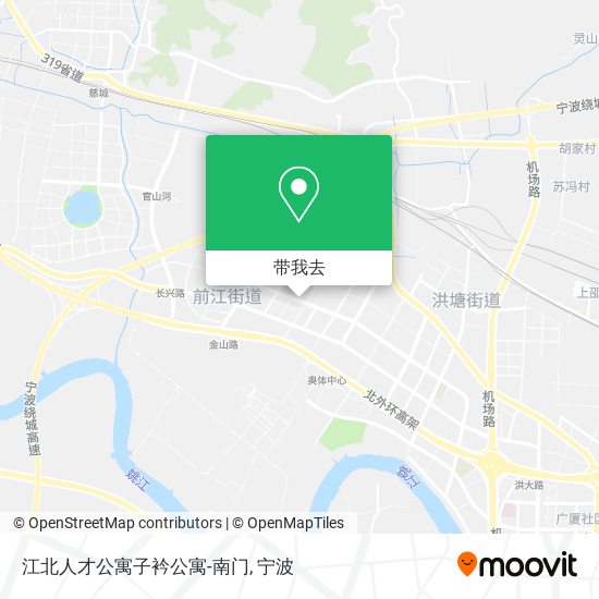 江北人才公寓子衿公寓-南门地图