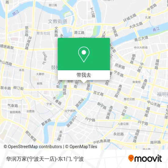 华润万家(宁波天一店)-东1门地图