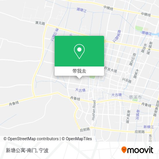 新塘公寓-南门地图