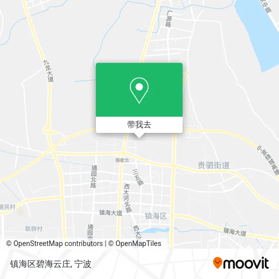 镇海区碧海云庄地图