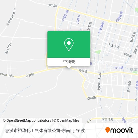 慈溪市裕华化工气体有限公司-东南门地图