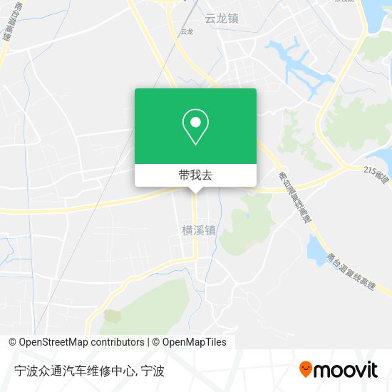 宁波众通汽车维修中心地图