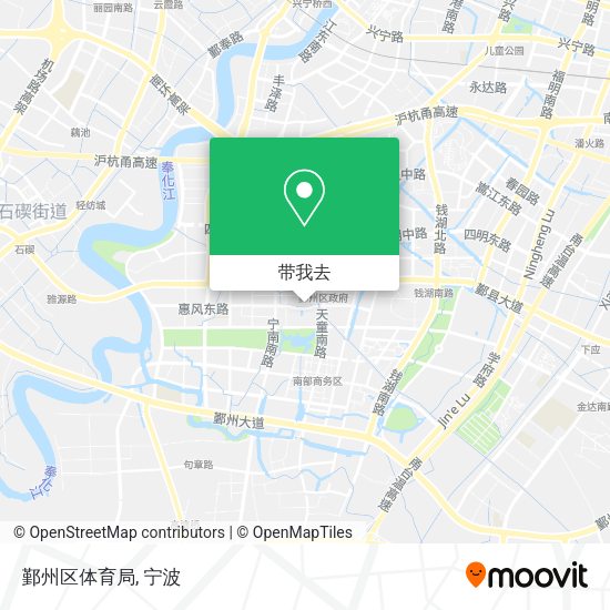鄞州区体育局地图