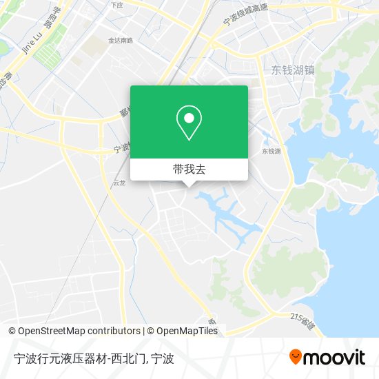 宁波行元液压器材-西北门地图